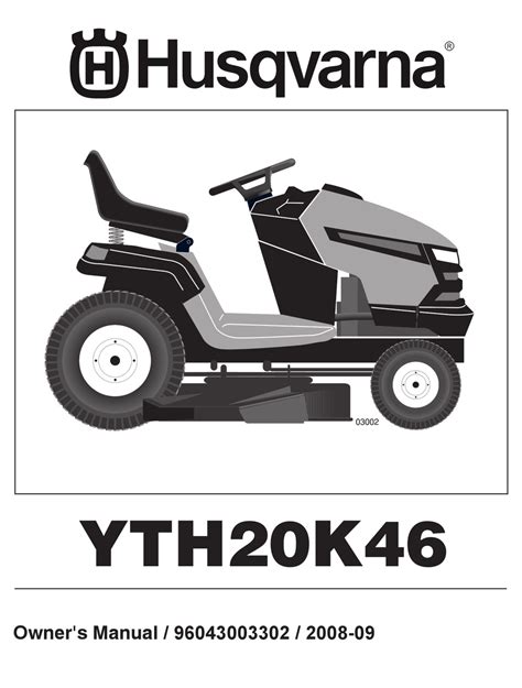 husqvarna model yth20k46 manual PDF