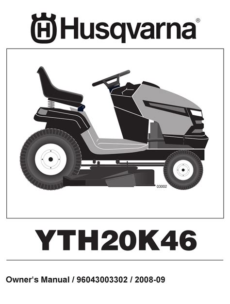 husqvarna riding mower manual yth20k46 Reader