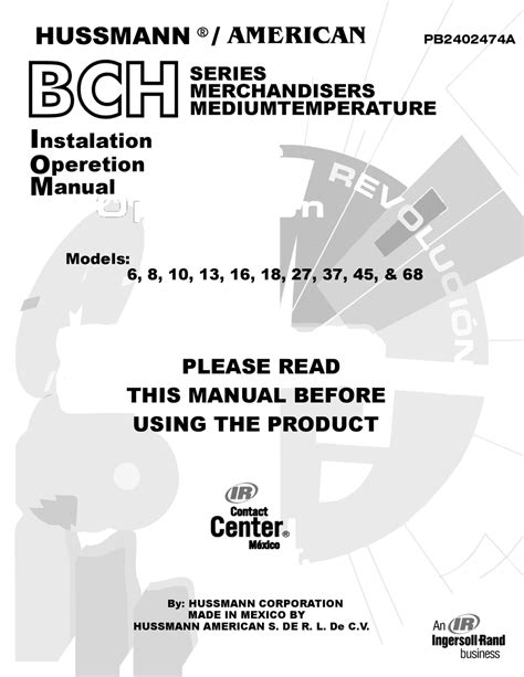 hussmann bch 6 freezers owners manual Doc