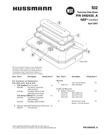 hussmann si2 owners manual PDF