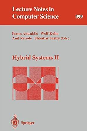 hybrid systems ii lecture notes in computer science Kindle Editon