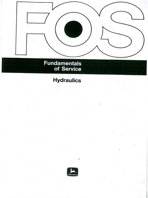 hydraulics fundamentals of service pdf Doc