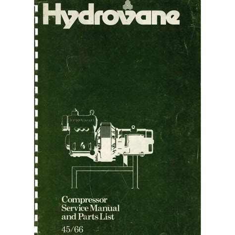 hydrovane compressor parts manual Epub