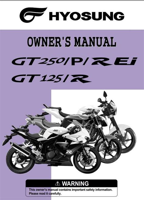 hyosung gt 125 manual PDF