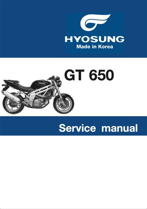 hyosung gt650 repair manual Kindle Editon
