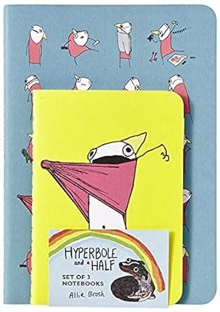 hyperbole and a half notebooks set of 3 Doc