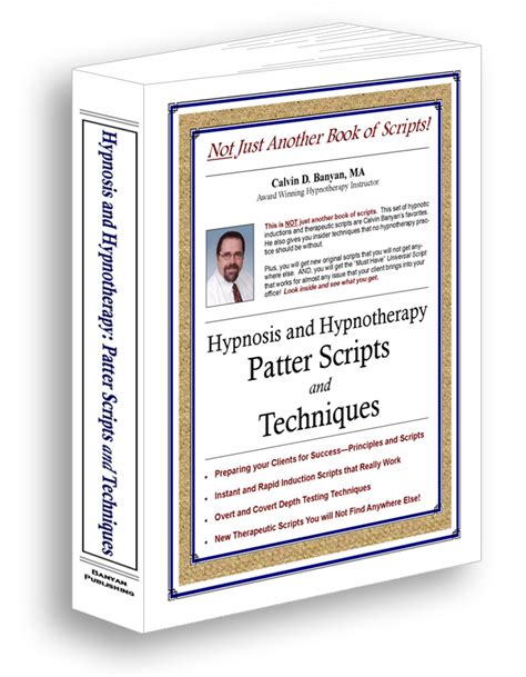 hypnosis and hypnotherapy patter scripts and techniques Doc