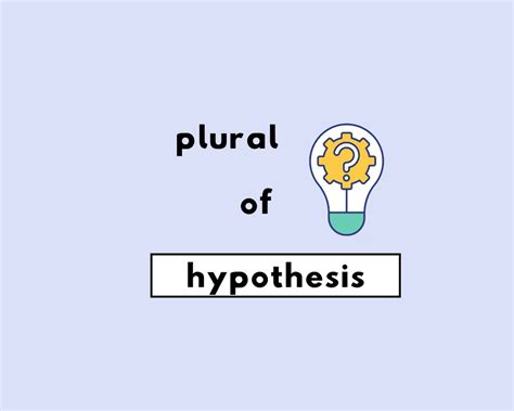 hypothesis plural form