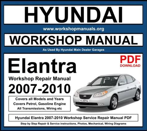 hyundai elantra 2010 car manual PDF