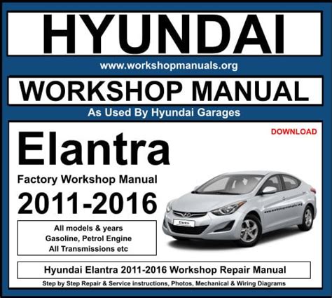 hyundai elantra service manual download free Doc