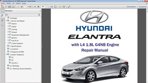 hyundai elantra workshop manual Kindle Editon