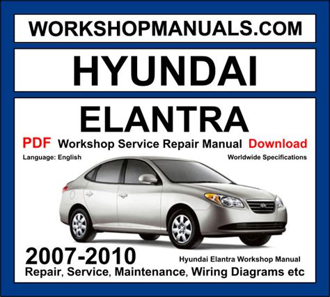 hyundai elantra workshop manual download Doc