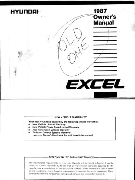 hyundai excel 1998 manual pdf PDF