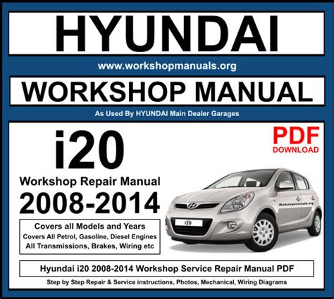 hyundai i20 workshop manual Kindle Editon