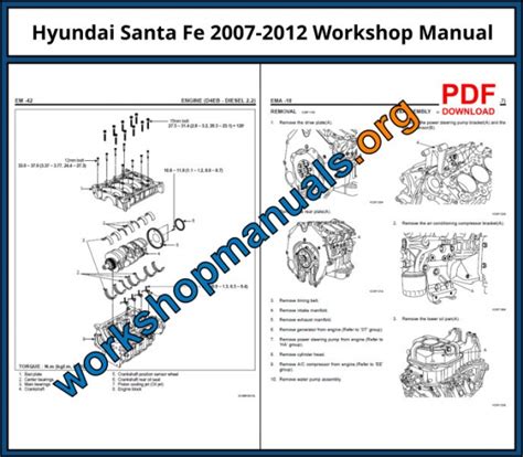 hyundai santa fe 22 crdi engine repair manual Ebook Doc