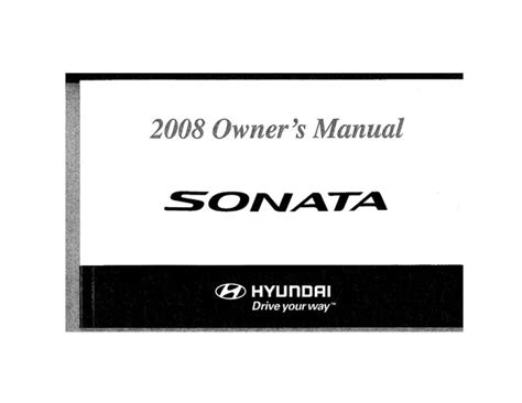 hyundai sonata 2008 owners manual download Kindle Editon