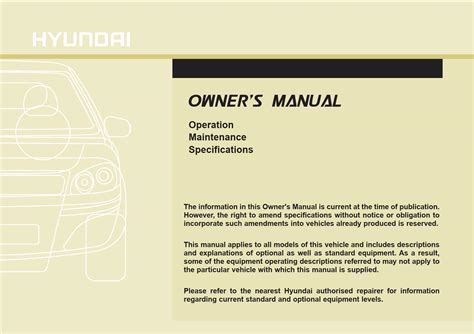 hyundai xg350 service manual pdf Reader