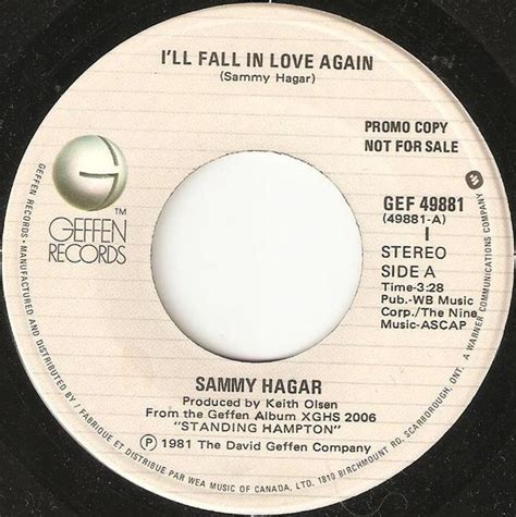 i'll fall in love again sammy hagar