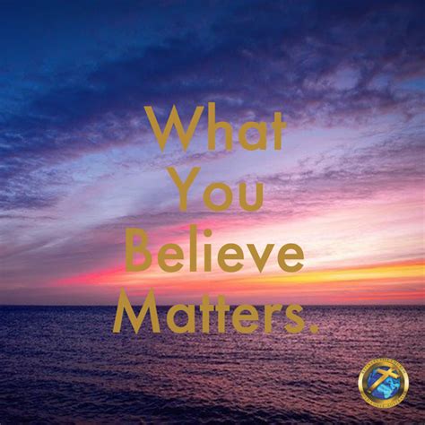 i believe when what you believe matters Kindle Editon