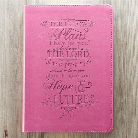 i know the plans pink flexcover journal Doc