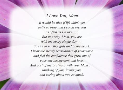 i love you mom a collection of poems Doc