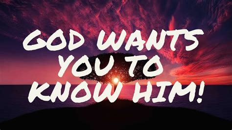 i want you to know the wonder of god Reader