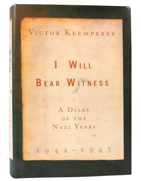 i will bear witness a diary of the nazi years 1942 1945 Kindle Editon