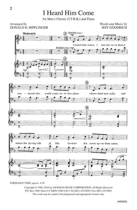 i-heard-him-come-sheet-music-duet Ebook PDF