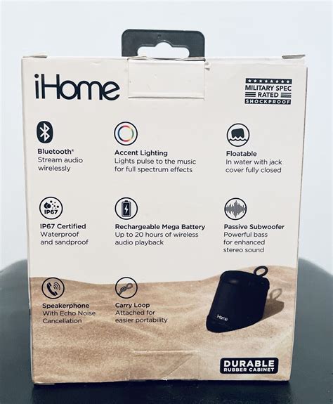 iHome IBN6BXC Portable Waterproof Bluetooth Epub