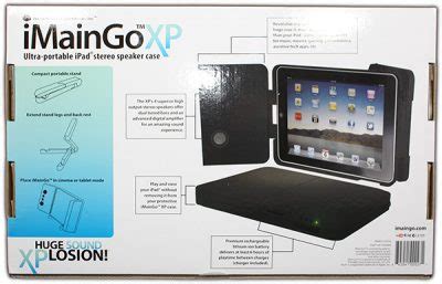 iMainGo iPad Portable Speaker Case Reader