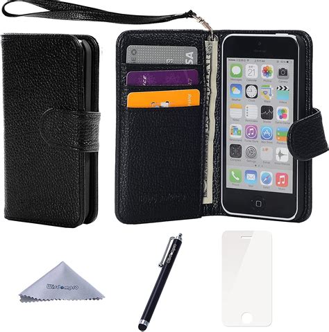 iPhone 5c Wallet Leather Credit Reader