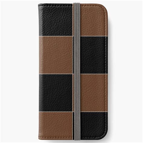 iPhone Wallet Leather Checkered Pattern Epub