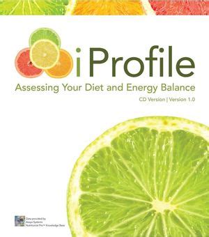 iProfile Assessing your Diet and Energy Balance CD-ROM 10 Doc