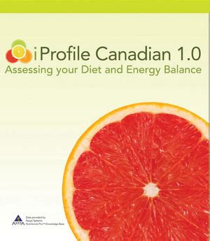 iProfile Assessing your Diet and Energy Balance CD-ROM 10 Doc