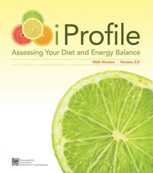 iProfile CD Assessing Your Diet and Energy Balance 20 PDF