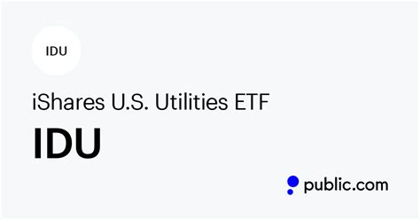 iShares Utilities ETF: Your Comprehensive Guide to the IDU ETF