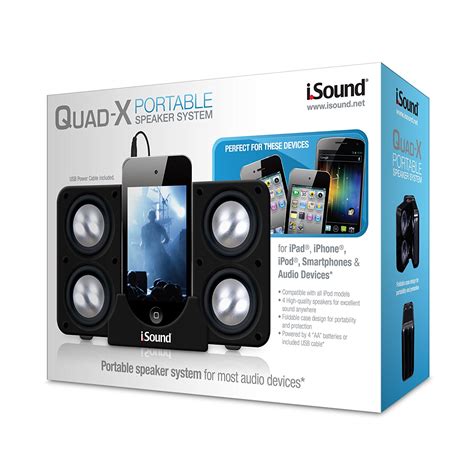 iSound Quad X Portable Speaker System PDF