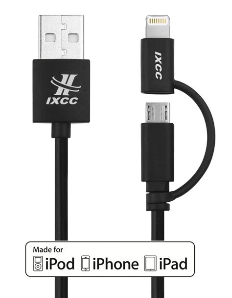 iXCC 3ft 3pc USB2 0 MicroUSB Reader