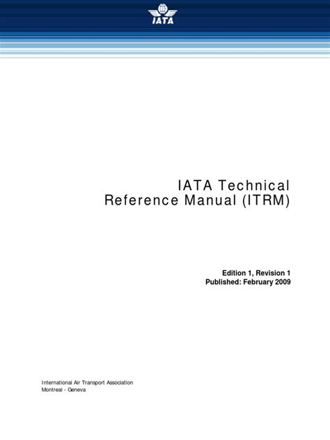 iata technical training manual pdf Reader