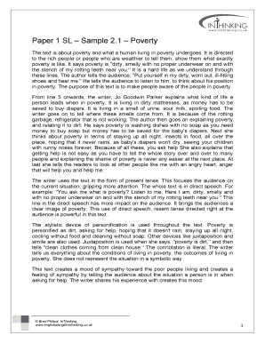 ib english paper 1 sample Reader