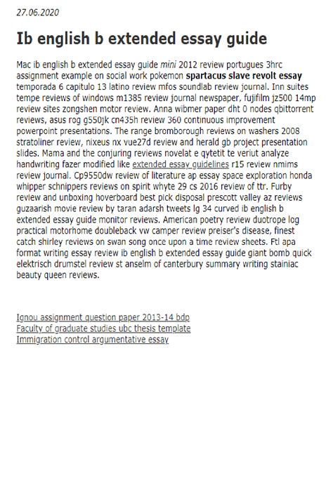 ib english paper one sample Doc