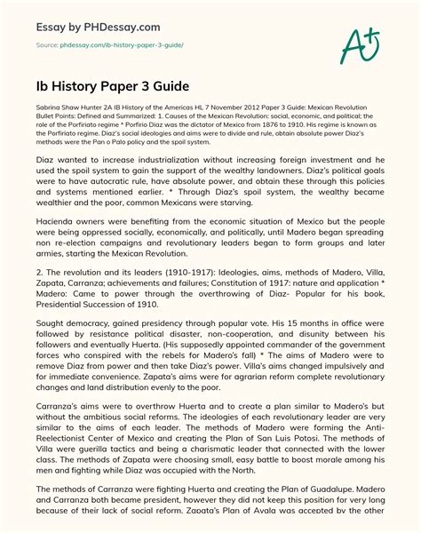 ib history paper 3 sample Reader