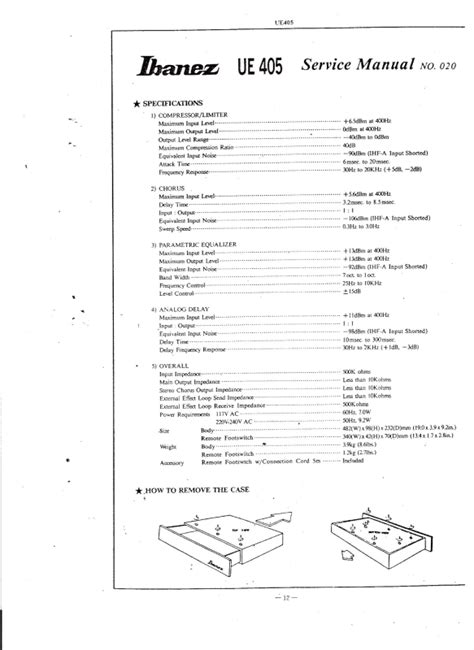 ibanez ue405 user guide Reader