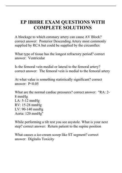 ibhre ep exam questions Kindle Editon