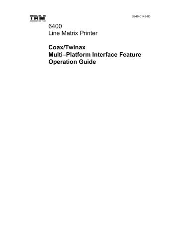 ibm 6400 ethernet interface user39s manual Epub