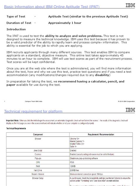 ibm ipat test sample Ebook Doc