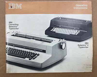 ibm selectric ii manual Reader