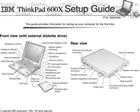 ibm thinkpad 600x service manual user guide Doc
