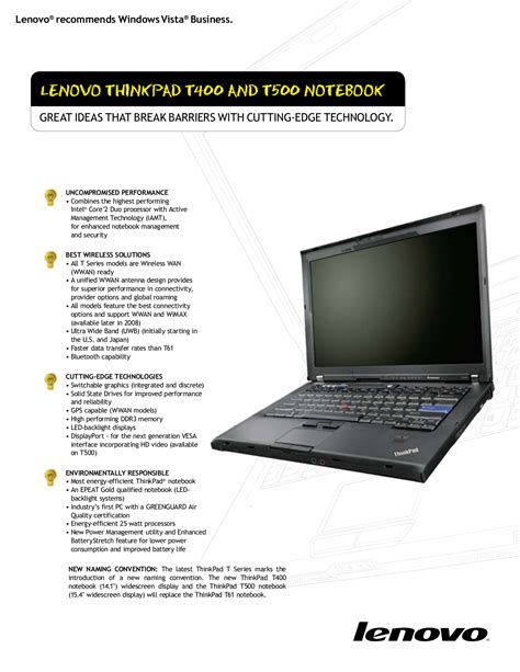 ibm thinkpad lenovo t400 manual Epub