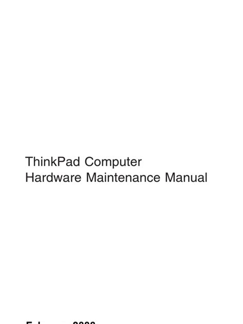ibm thinkpad t42 owners manual Epub